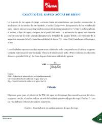 Determinacion de RAS - Docsity
