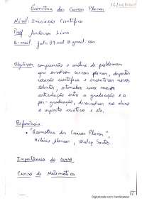 Aula de geometria diferencial