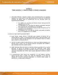 Unidad 1 Actividad 2 interes co9mpuestos - Docsity