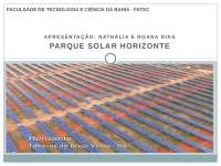 Parque Solar Horizonte: Um Projeto de Energia Renovável de 220GWh por Ano