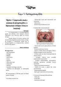 Resumo Faringotonsilite