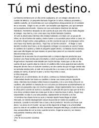 ensayo simple de un niño cn una historia de amor demasieao conmovedora
