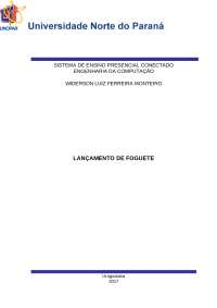 PROJETO LANÇAMENTO DE FOGUETE