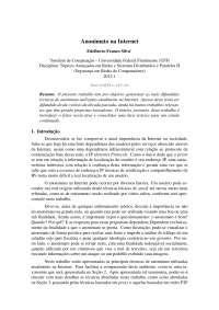 Anonimato Na internet