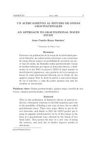Descubrimiento y Estudios de Ondas Gravitacionales