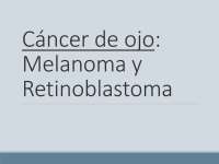 Anatomía Patología del ojo