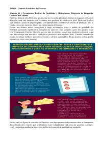 Portfólio ENIAC Desafios - Controle Estatístico do Processo Só Questões
