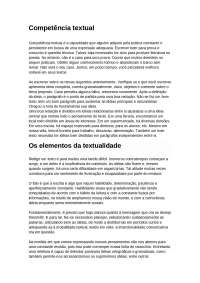 COMPETÊNCIA TEXTUAL E  USO ADEQUADO DA VÍRGULA