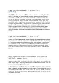 SUS - Princípios e Diretrizes - reforma Sanitária