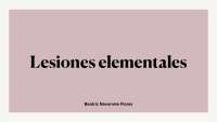 Lesiones elementales-Dermatología