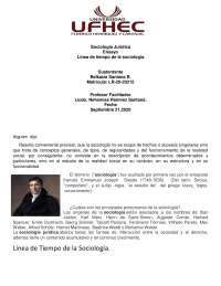 Linea de tiempo de la sociología jurídica