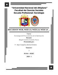 Monografía de la Web, Web 1, Web 2 y Web 3