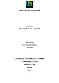 Investigacion de operaciones y como resolver algunos problemas de examen