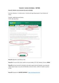 Tutorial pra reciclagem de contas bet365