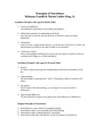 gandhian principles sociology