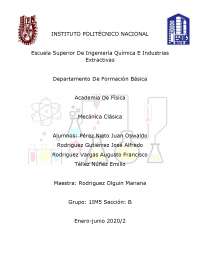 Practica 8 Mecanica Clasica Esiqie