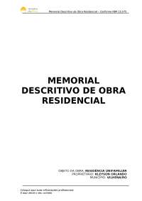 MEMORIAL DESCRITIVO.