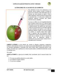 ALTERACIONES DE ALIMENTOS - Docsity