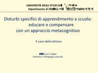 DSA E METAGNOGNIZIONE