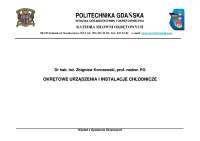 Urządzenia okrętowe i instalacje chłodnicze na statkach