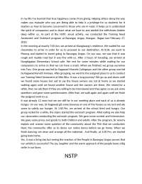 Narrative about outreach