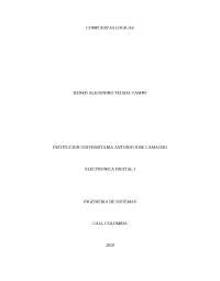 Informe de electronica digital I compuertas logicas