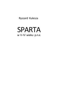 Sparta w V - IV wieku p.n.e. 