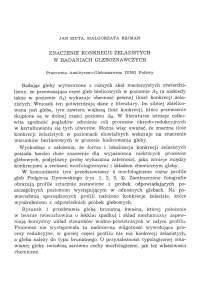 Znaczenie konkrencji żelazistych w badaniach gleboznawczych