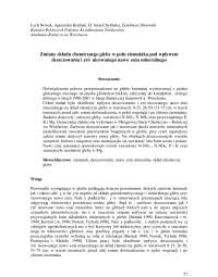 Zmiany składu chemicznego gleby w polu ziemniaka pod wpływem deszczowania i zróżnicowanego nawożenia mineralnego