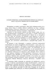 Zasady podziału gleb hydrogenicznych na rodzaje oraz łączenia rodzajów w kompleksy 