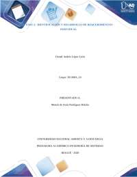 Identificación y Desarrollo de Requerimientos para un Sistema de Gestión de Matrículas