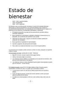 El Estado de Bienestar: Evolución Histórica y Contexto Económico