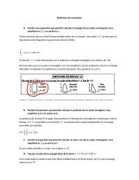 Procesamiento de Señales: Ejercicios de Energía, Potencia y Valor RMS
