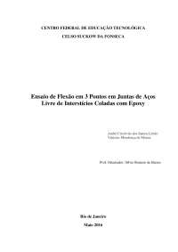 ENSAIO DE FLEXÃO 3 PONTOS