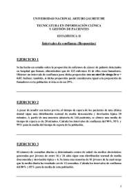 Ejercicios de Intervalos de Confianza para Estadística II