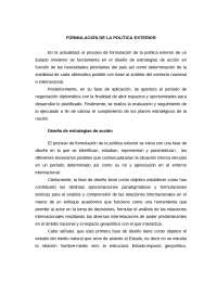 Formulación de la Política Exterior en Venezuela