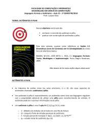 Autômatos a Pilha: Teoria e Prática