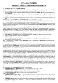 fotogrammetria e i suoi principi