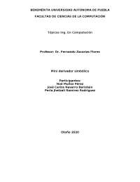 Mini derivador en Prolog