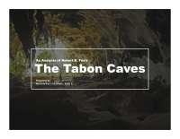 An Analysis of Tabon Caves