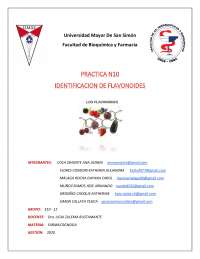 IDENTIFICACION Y OBTENCION DE FAVONOIDES