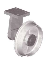 Conjunto de pieza mecanica con su despiece correspondiente