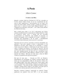 Camus a peste  - livro literatura
