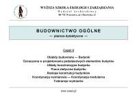 Budownictwo ogólne: plansze poglądowe