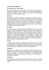 GESTÃO DE SUPRIMENTOS - logistica - unopar