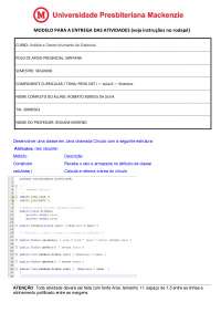 Calcular área do Cilindro