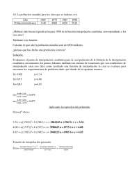 Ejercicio de interpolación