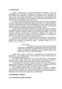 Trabalho sobre Administração Financeira