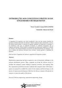 Introdução à Engenharia de Requisitos