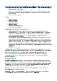 Sulfonamidas farmacologia
